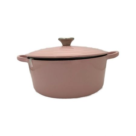 LE CREUSET (ルクルーゼ) 鉛物ホーロー鍋 ピンク