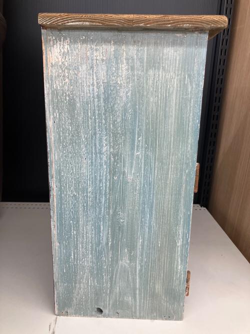 カントリー調マルチボックス 扉付 ブルー