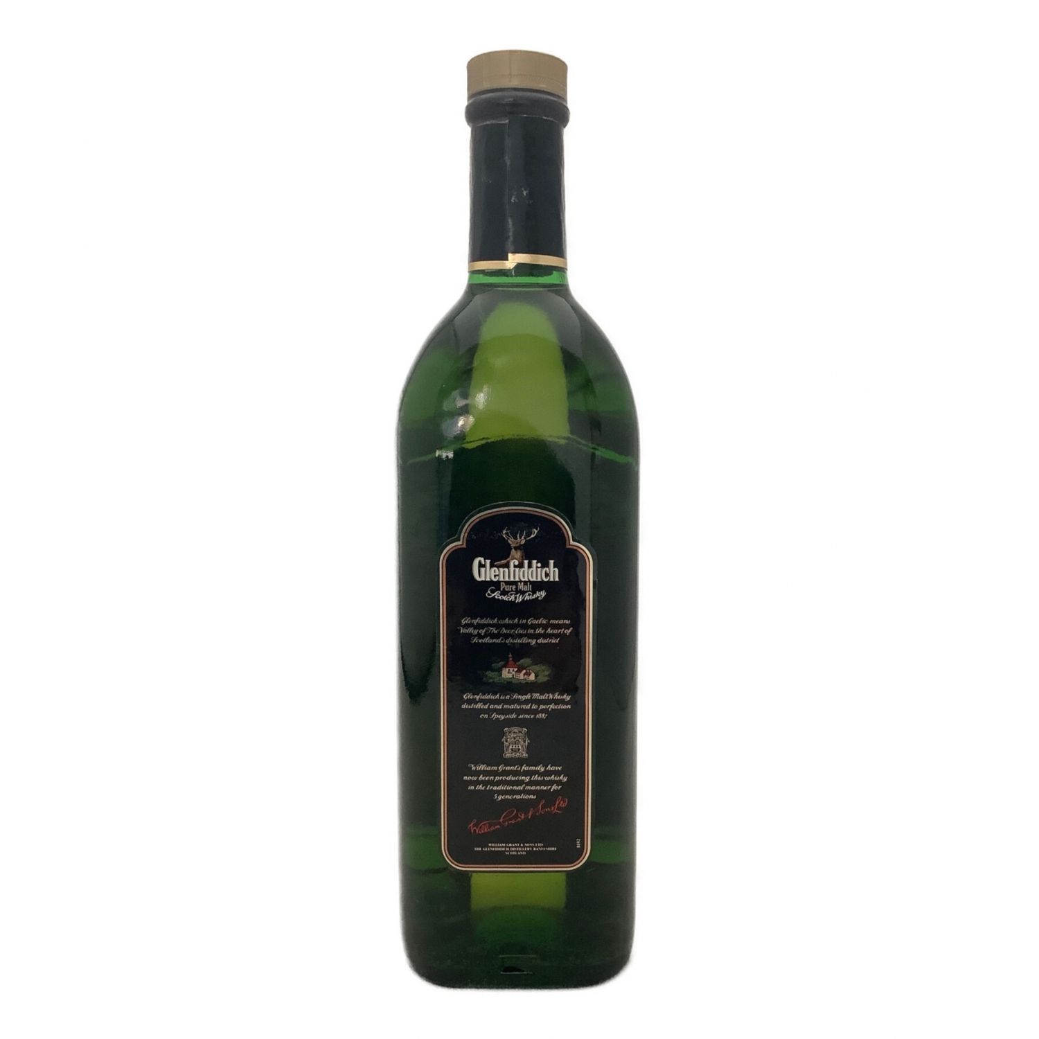 Glenfiddich (グレンフィディック) スコッチ 沈殿物有 750ml ピュア