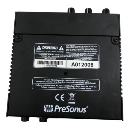 PreSonus オーディオインターフェース AUDIOBOX USB96 本体のみ 通電確認のみ