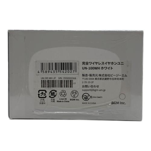 uni (ウニ) ワイヤレスイヤホン UN-100WH -