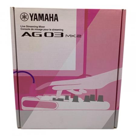 YAMAHA (ヤマハ) ミキサー オーディオインターフェイス AG03 MK2