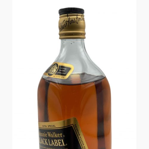 ジョニーウォーカー (Johnnie Walker) スコッチウィスキー 黒金キャップ 750ml ブラックラベル 12年 未開封