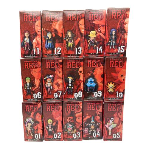 ONE PIECE (ワンピース) フィギュア ONE PIECE FILM RED 15個セット ワールドコレクタブルフィギュア
