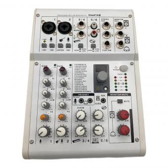 オーディオミキサー/コンデンサーマイク 2点セット PRO FX6/ UP890