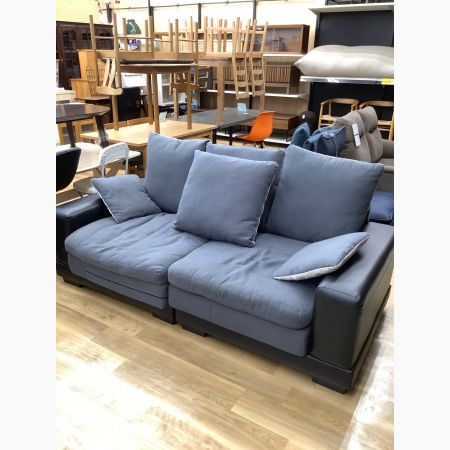 ニトリ 3人掛けソファー ブラック 分割式 3人掛け 20-45 ファブリック