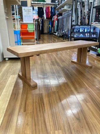 松田家具 (マツダカグ) 白王ベンチ ナチュラル