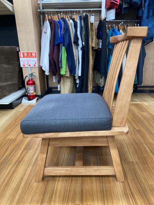 松田家具 (マツダカグ) 白王 回転式チェア ナチュラル×グレー 