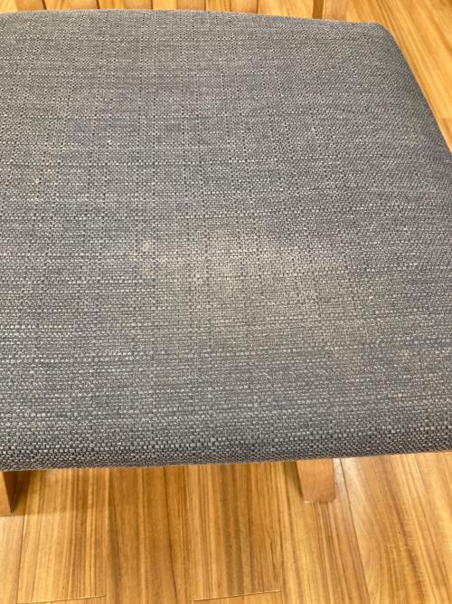 松田家具 (マツダカグ) 白王 回転式チェア ナチュラル×グレー