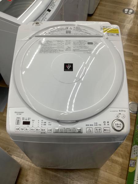 SHARP (シャープ) 縦型洗濯乾燥機 8.0kg ES-TX8G-W 2023年製
