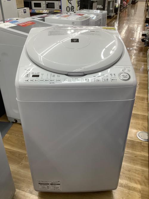 SHARP (シャープ) 縦型洗濯乾燥機 8.0kg ES-TX8G-W 2023年製