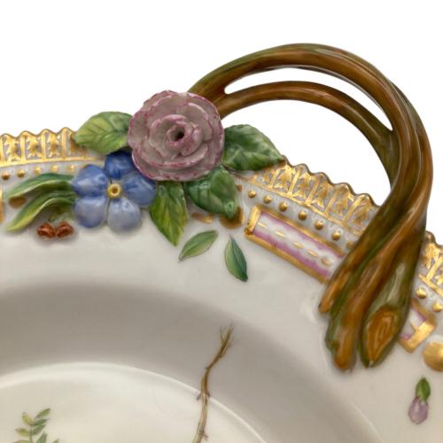 ROYAL COPENHAGEN (ロイヤル・コペンハーゲン) ピクルスディッシュ 1985-1991年 裏面クッション材跡有 フローラダニカ レンゲソウ