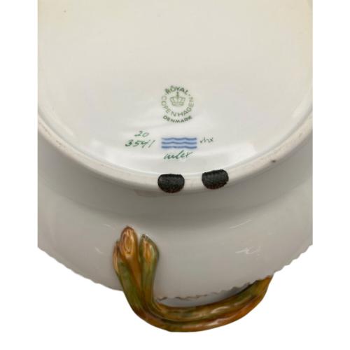 ROYAL COPENHAGEN (ロイヤル・コペンハーゲン) ピクルスディッシュ 1985-1991年 裏面クッション材跡有 フローラダニカ レンゲソウ