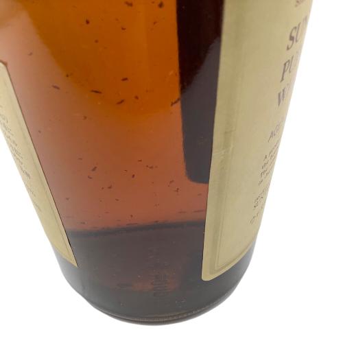 サントリー ジャパニーズウィスキー ラベルハガレ有 750ml 山崎 12年 旧ボトル 未開封