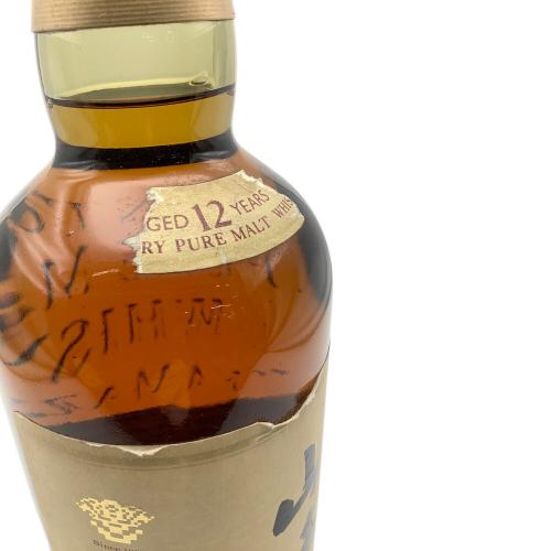 サントリー ジャパニーズウィスキー ラベルハガレ有 750ml 山崎 12年 旧ボトル 未開封