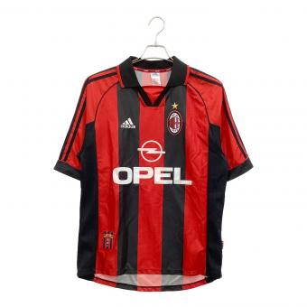 adidas (アディダス) 90'sサッカーユニフォーム メンズ SIZE M レッド×ブラック ACミラン #10