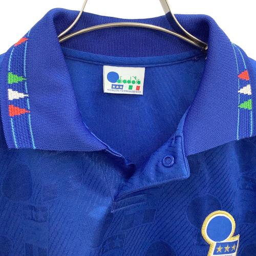 DIADORA (ディアドラ) 90'sサッカーユニフォーム メンズ SIZE L ブルー 94年イタリア代表 ＃21