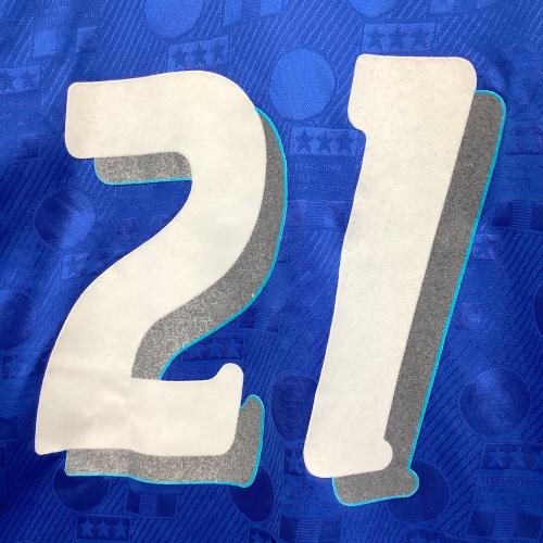 DIADORA (ディアドラ) 90'sサッカーユニフォーム メンズ SIZE L ブルー 94年イタリア代表 ＃21