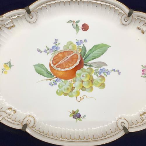 Meissen (マイセン) 飾り皿 果物と花