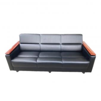 LION (ライオン) 3人掛けソファー ブラック×ブラウン 3人掛け S-421SE