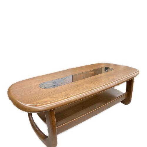 karimoku (カリモク) ローテーブル ブラウン ガラス天板