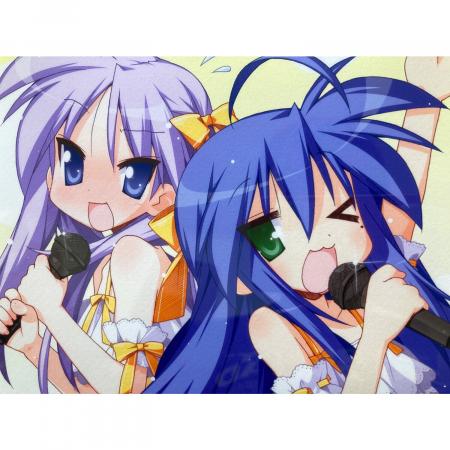 らき☆すた プリントサイン入り複製原画 @ 美水かがみ 角川