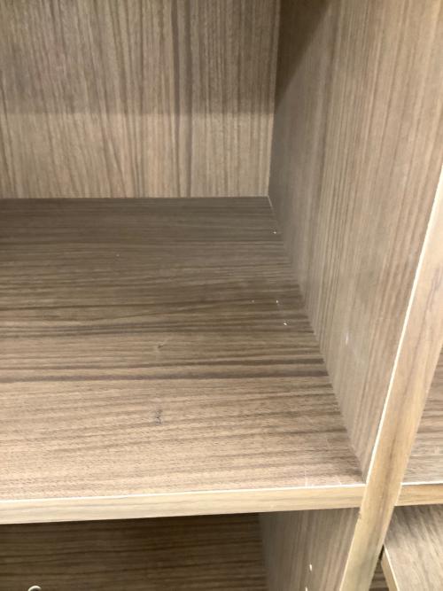 ニトリ 本棚 ブラウン 249 4×2 フラップ扉 ビブリオ 249