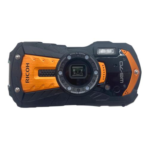RICOH (リコー) 防水コンパクトデジタルカメラ WG-70 1600万画素 1/2.3型CMOS (裏面照射型) 専用電池 ISO125～6400 連写 : 〇 1/4～1/4000 秒 -