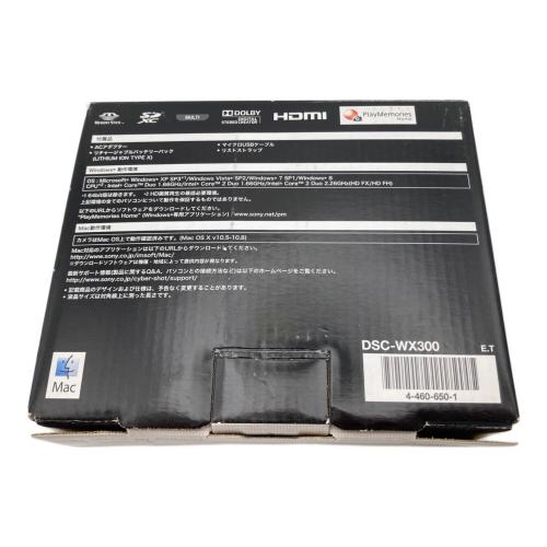 SONY (ソニー) デジタルスチルカメラ サイバーショット 液晶左ヤケ有 DSC-WX300 1820万画素 1/2.3型CMOS (裏面照射型) 専用電池 ISO80～12800 10コマ/秒 1～1/1600 秒 0125995