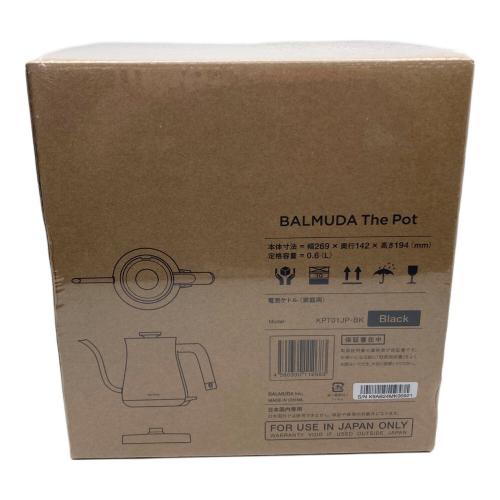 BALMUDA (バルミューダ) 電気ポット KPT01JP-BK 0.6L 程度S(未使用品)