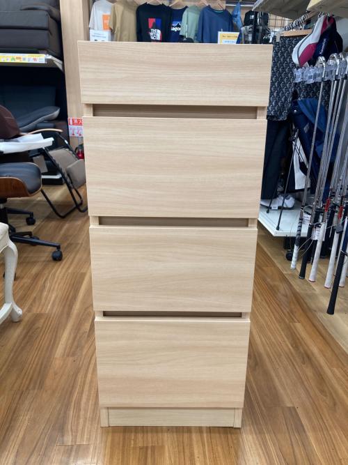 すきまくんシリーズ 4段チェスト ナチュラル 4段