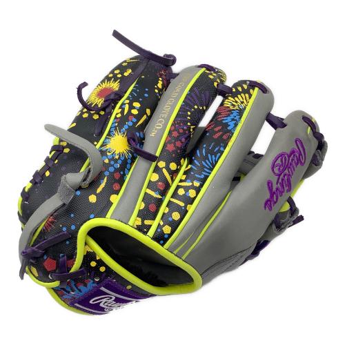 RAWLINGS (ローリングス) 軟式グローブ グレー×パープル 外野用 GR2FHGN62