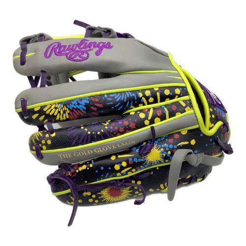 RAWLINGS (ローリングス) 軟式グローブ グレー×パープル 外野用 GR2FHGN62
