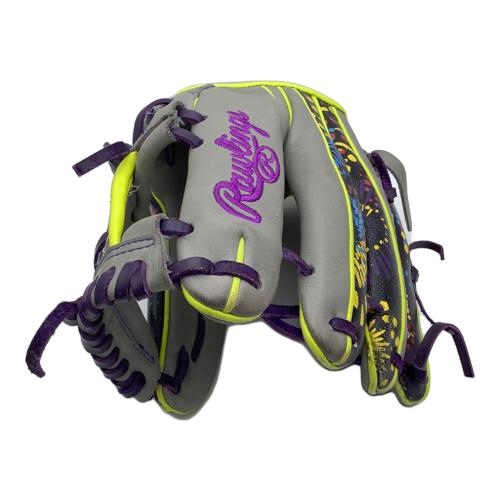 RAWLINGS (ローリングス) 軟式グローブ グレー×パープル 外野用