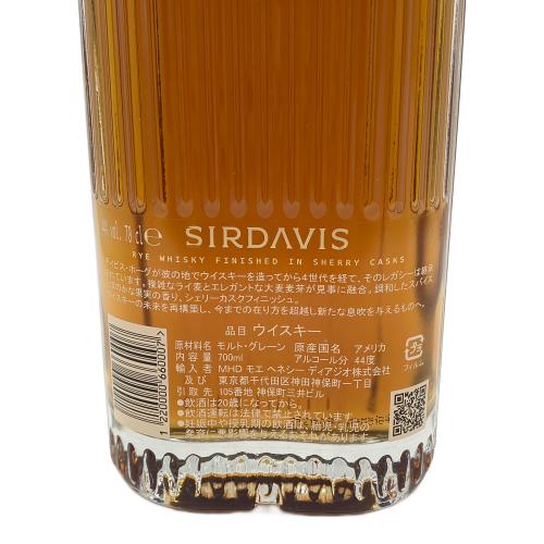 サーデイヴィス ウィスキー 700ml