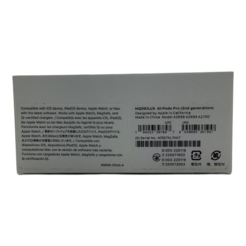 Apple (アップル) AirPods Pro(第2世代) MQD83J/A ケース:A2700 L:A2699 R:A2698