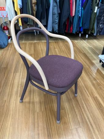 秋田木工 (アキタモッコウ) アームチェアー ナチュラル×ブラウン AGITA magekko