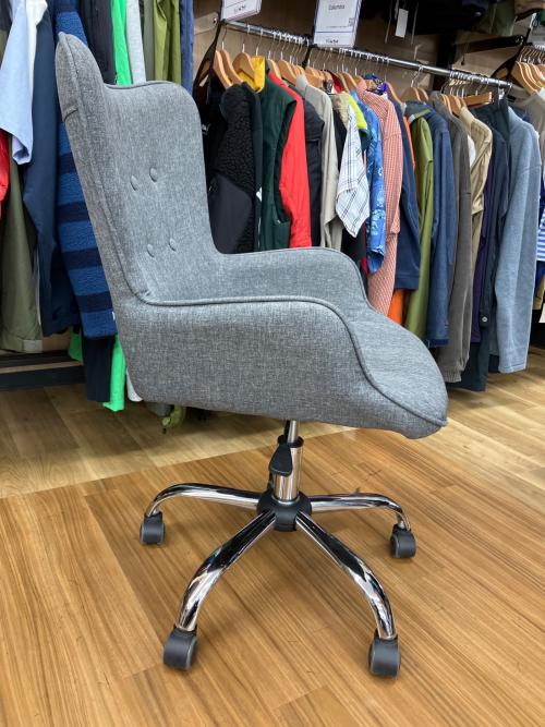 LOWYA (ロウヤ) ファブリックオフィスチェア グレー