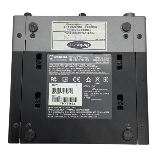 ikebeMUSIC オーディオインターフェース Steinberg UR22C