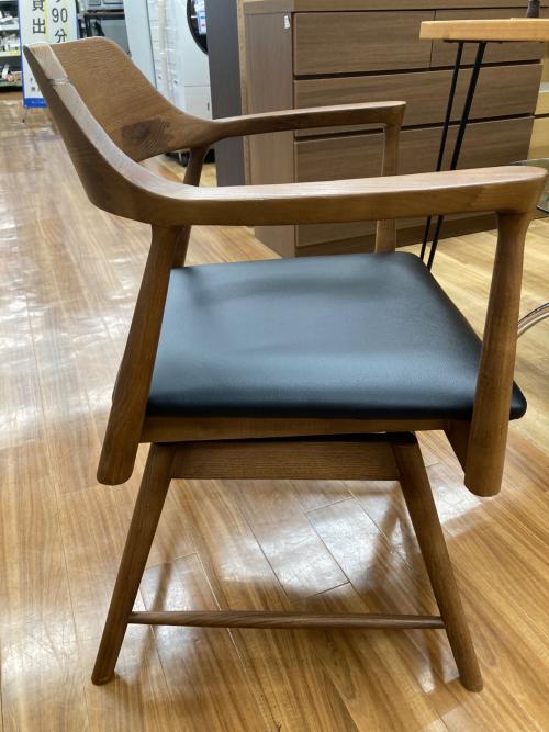 関家具 (セキカグ) ダイニングチェアー　ブラック×ブラウン ROGERⅡ