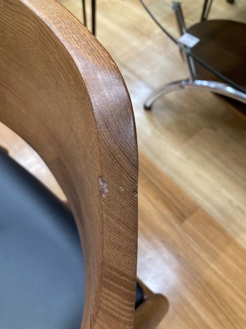 関家具 (セキカグ) ダイニングチェアー　ブラック×ブラウン ROGERⅡ