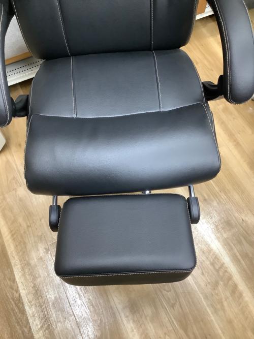 ニトリ オフィスチェア OC702 フットレスト付  ブラック