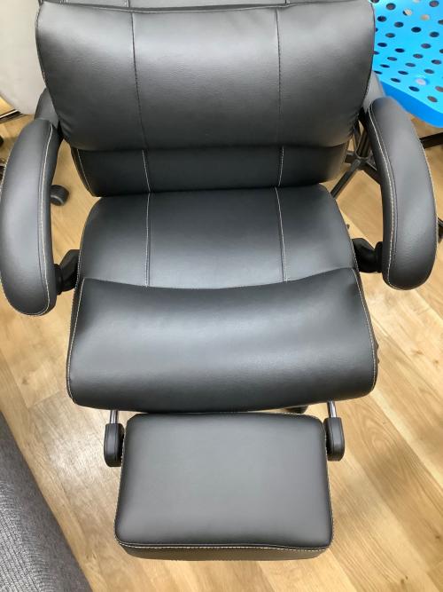 ニトリ オフィスチェア OC702 フットレスト付  ブラック