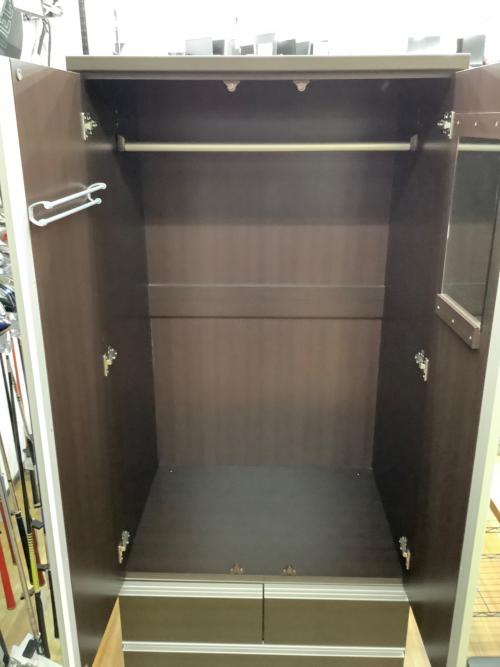 ニトリ　ワードローブ  ブラウン