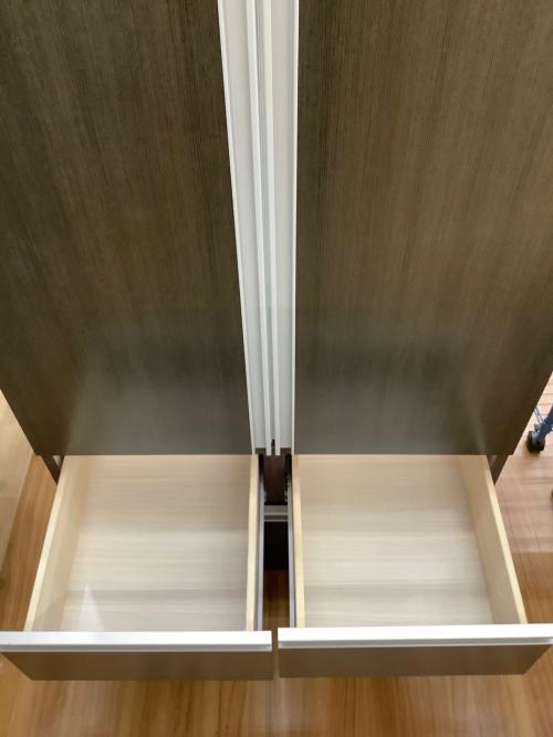 ニトリ　ワードローブ  ブラウン