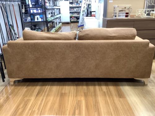 2人掛けソファー  ブラウン