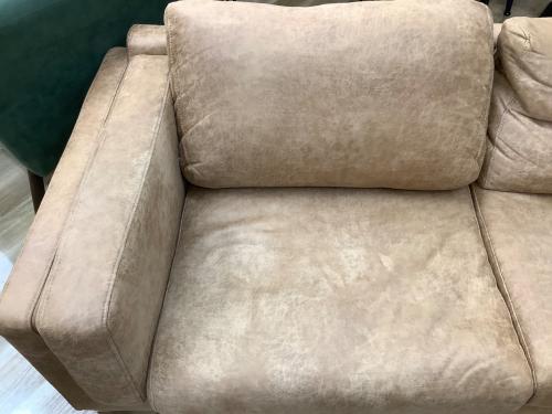 2人掛けソファー  ブラウン