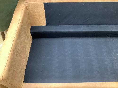 2人掛けソファー  ブラウン