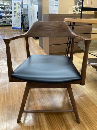 関家具 (セキカグ) ダイニングチェアー ブラック×ブラウン ROGERⅡ