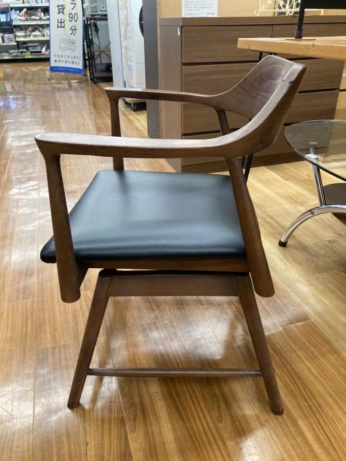 関家具 (セキカグ) ダイニングチェアー ブラック×ブラウン ROGERⅡ